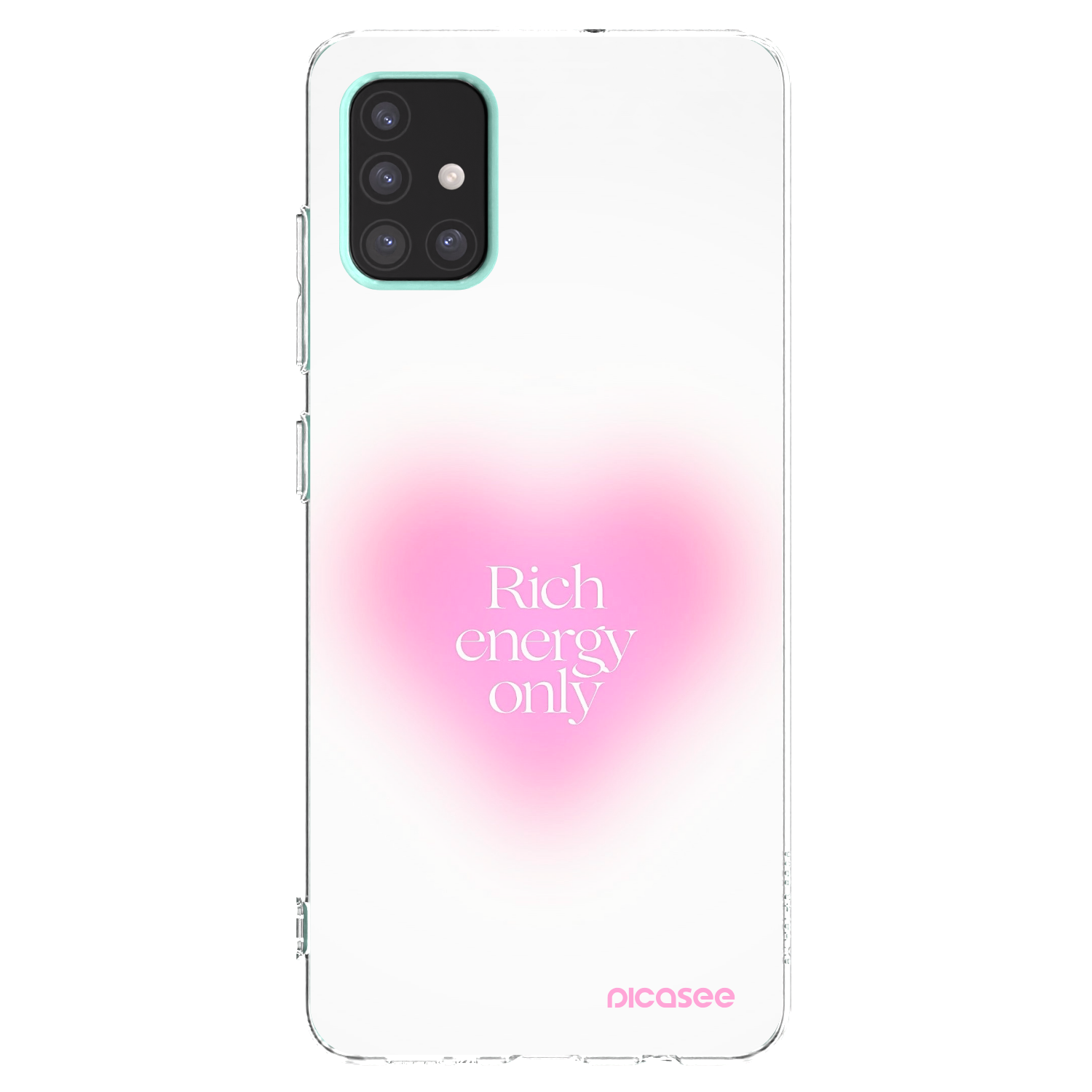 Picasee silikonový průhledný obal pro Samsung Galaxy A51 A515F - Rich Energy