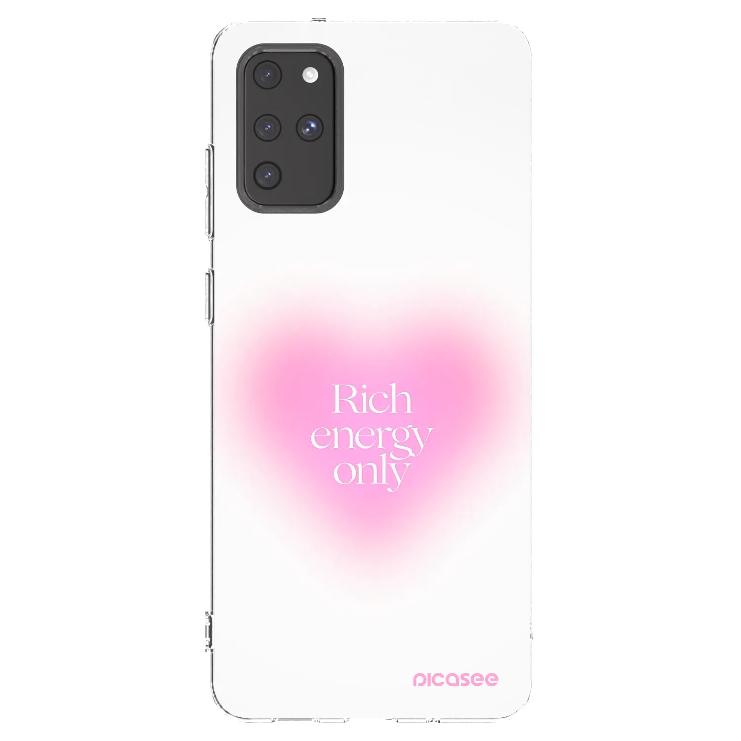 Picasee silikonový průhledný obal pro Samsung Galaxy S20+ G985F - Rich Energy