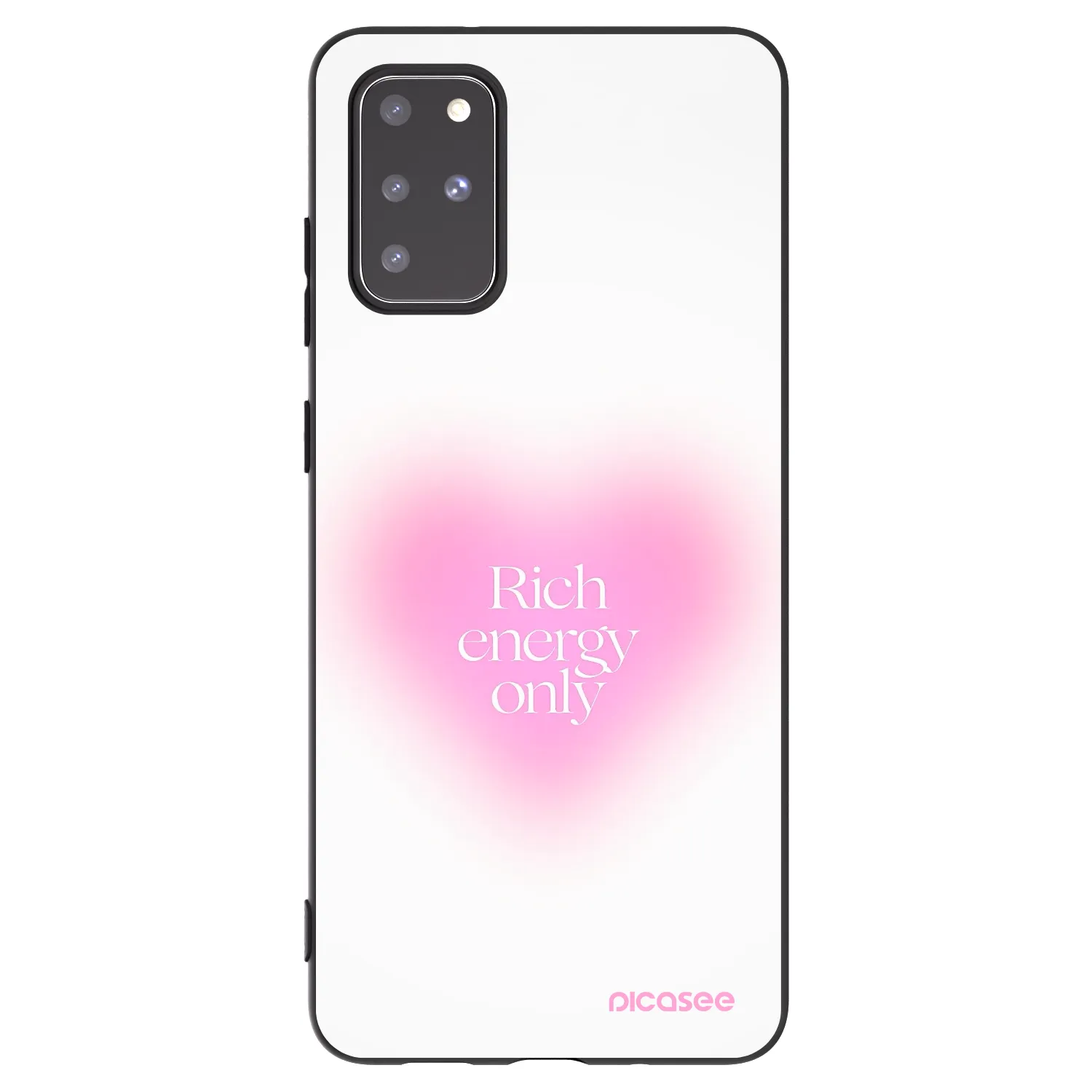 Picasee silikonový černý obal pro Samsung Galaxy S20+ G985F - Rich Energy
