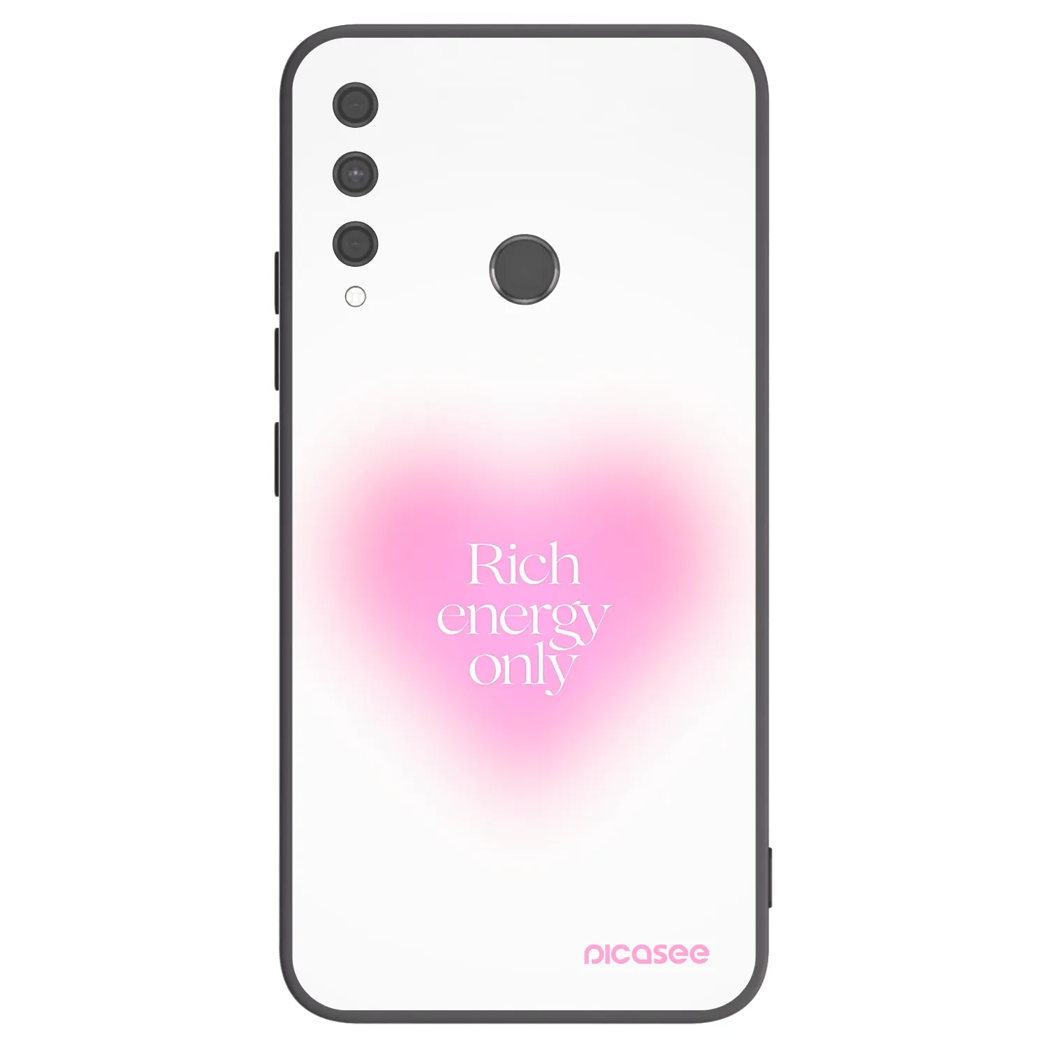 Picasee silikonový černý obal pro Huawei P40 Lite E - Rich Energy