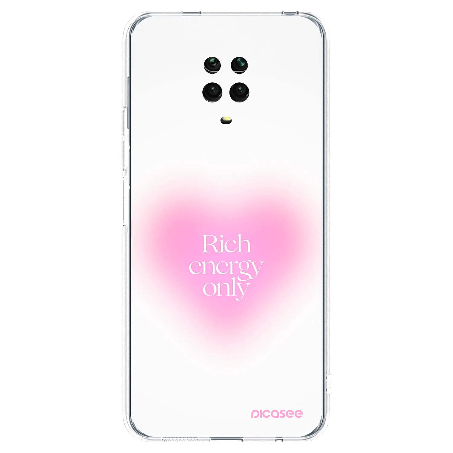 Picasee silikonový průhledný obal pro Xiaomi Redmi Note 9S - Rich Energy