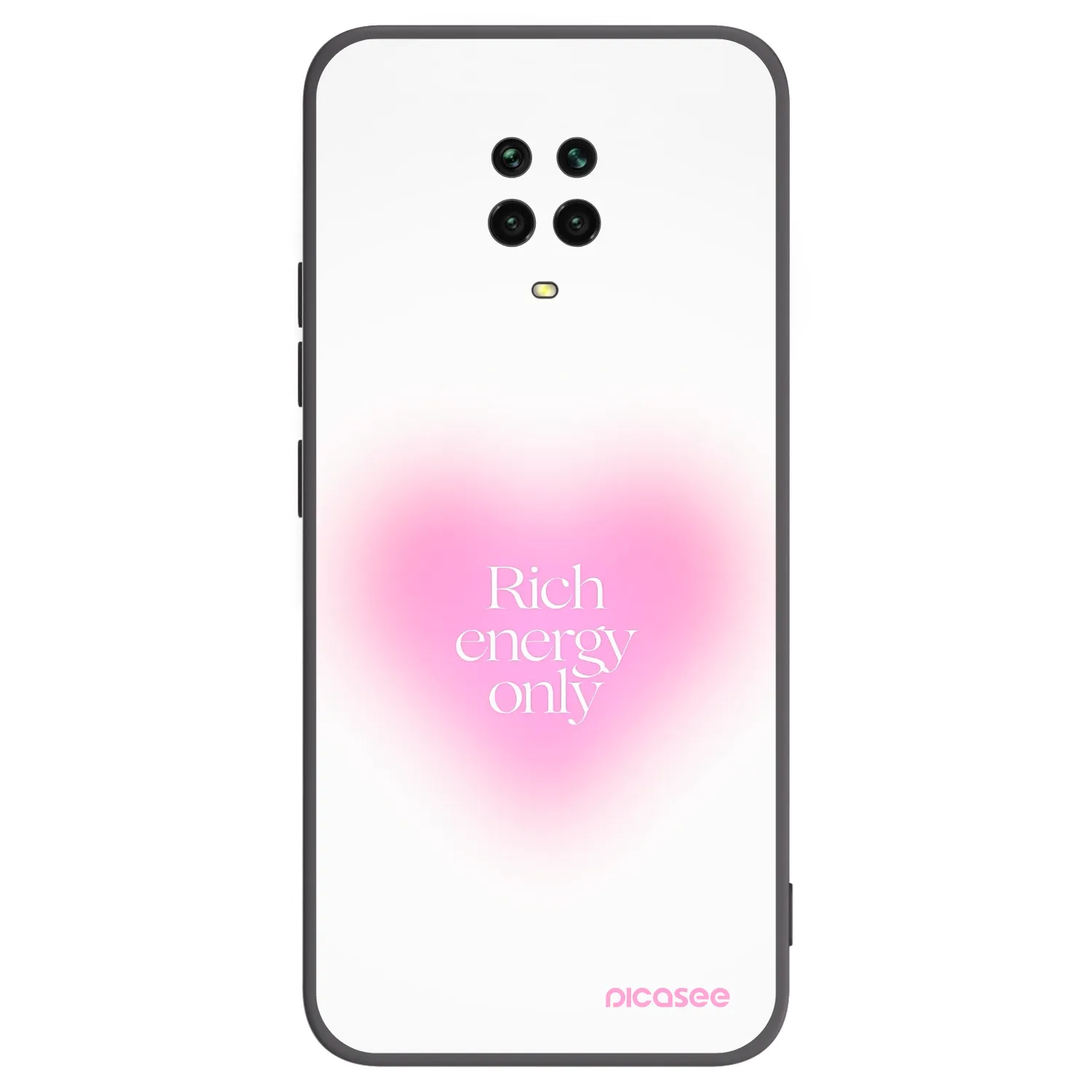 Picasee silikonový černý obal pro Xiaomi Redmi Note 9S - Rich Energy
