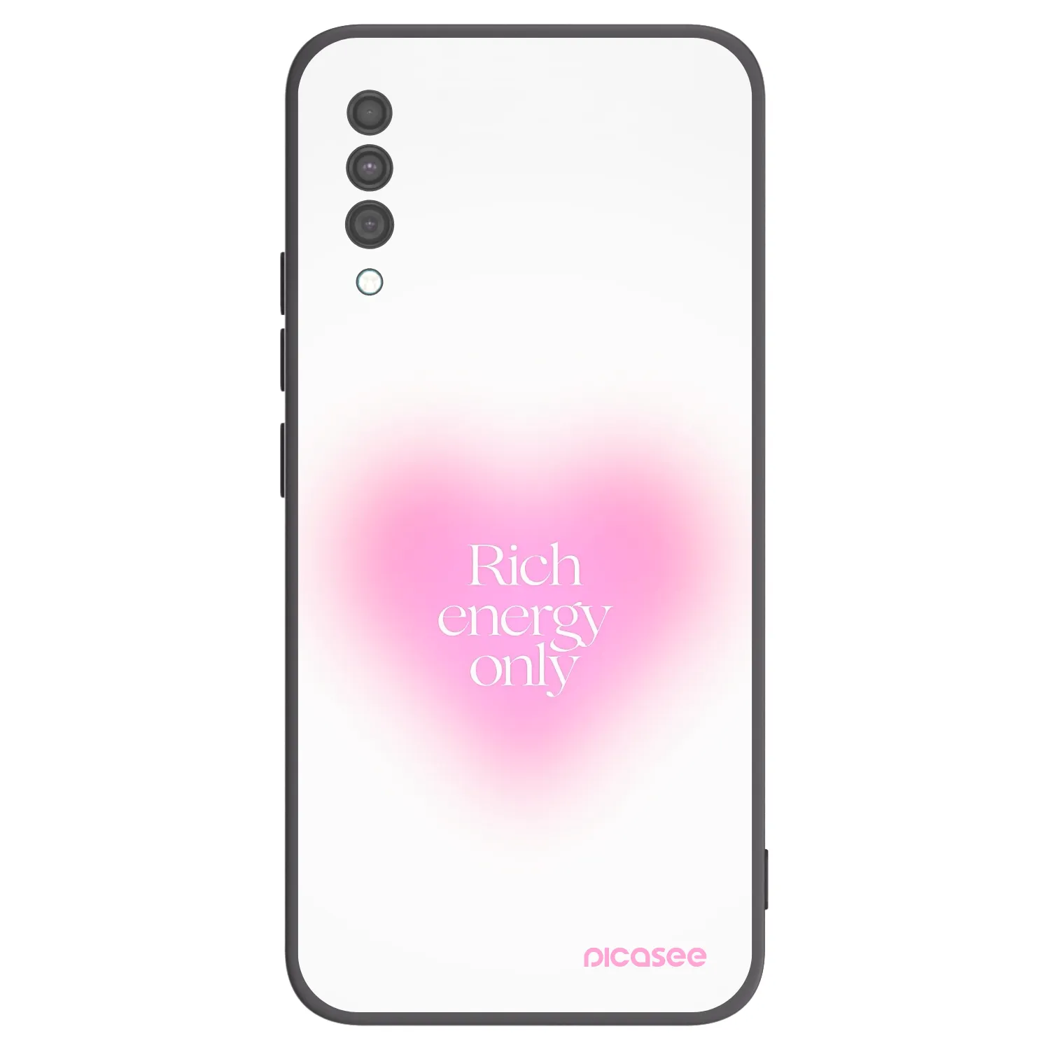 Picasee silikonový černý obal pro Samsung Galaxy A30s A307F - Rich Energy