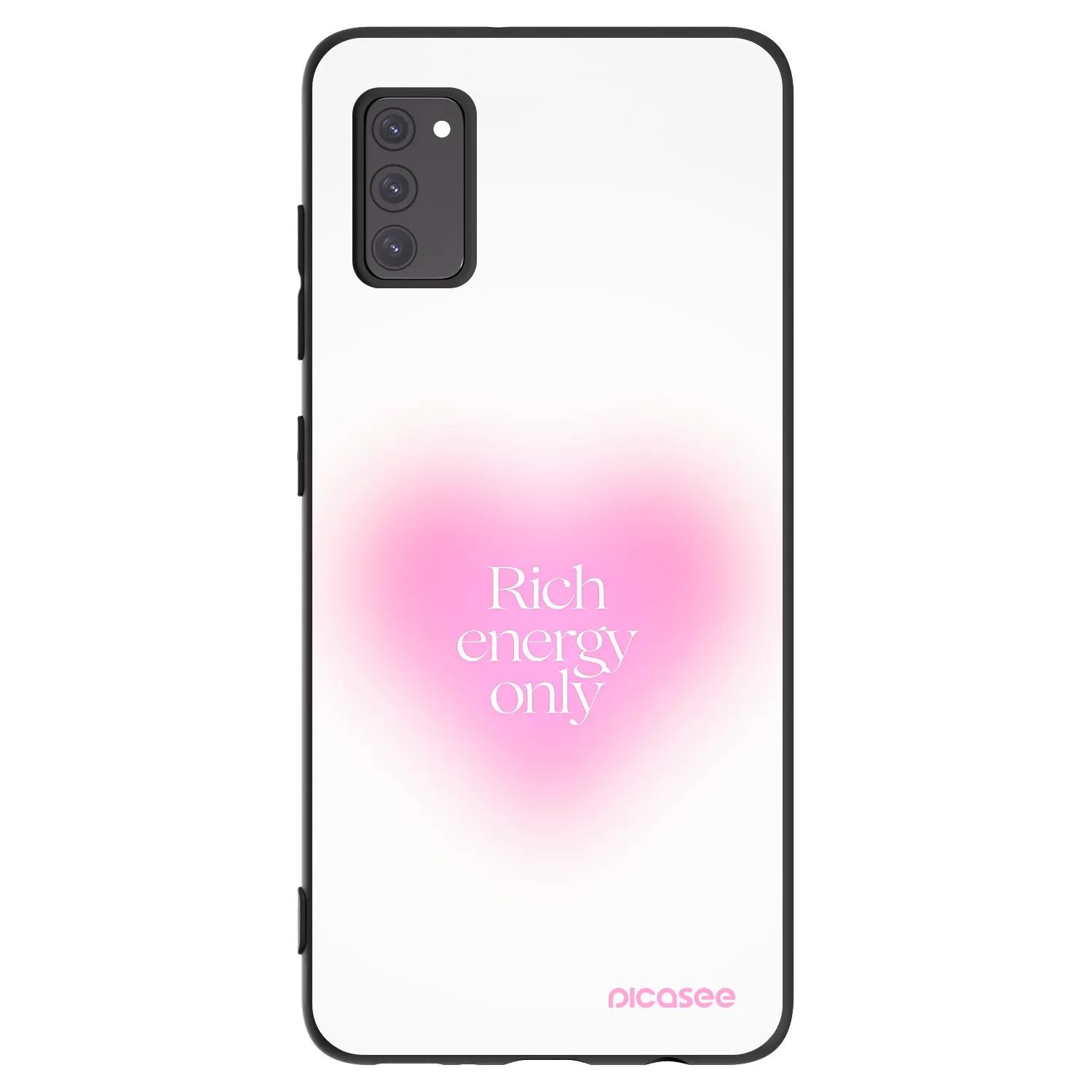 Picasee silikonový černý obal pro Samsung Galaxy A41 A415F - Rich Energy