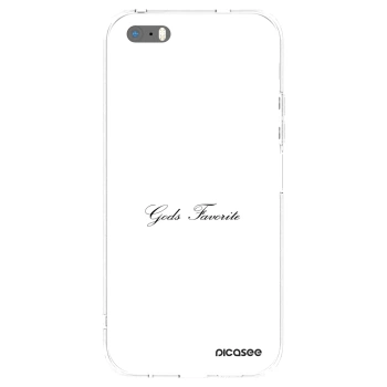Picasee silikonový průhledný obal pro Apple iPhone 5/5S/SE - Gods Favorite