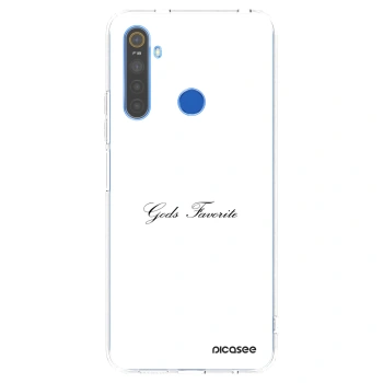 Picasee silikonový průhledný obal pro Realme 5 - Gods Favorite
