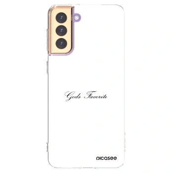 Picasee silikonový průhledný obal pro Samsung Galaxy S21+ 5G G996F - Gods Favorite