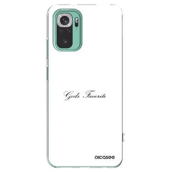 Picasee silikonový průhledný obal pro Xiaomi Redmi Note 10 Pro - Gods Favorite
