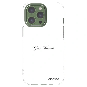 Picasee silikonový průhledný obal pro Apple iPhone 13 Pro - Gods Favorite