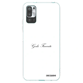 Picasee silikonový průhledný obal pro Xiaomi Redmi Note 10 5G - Gods Favorite