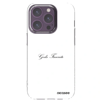 Picasee silikonový průhledný obal pro Apple iPhone 14 Pro - Gods Favorite