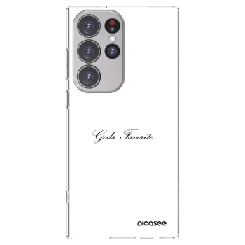 Picasee silikonový průhledný obal pro Samsung Galaxy S23 Ultra 5G - Gods Favorite