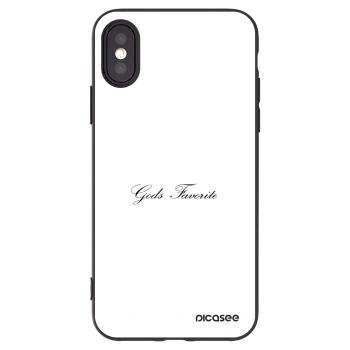Picasee silikonový černý obal pro Apple iPhone X/XS - Gods Favorite