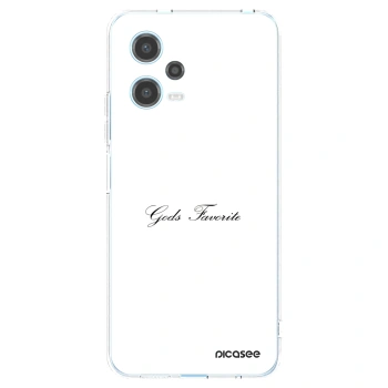 Picasee silikonový průhledný obal pro Xiaomi Redmi Note 12 5G - Gods Favorite