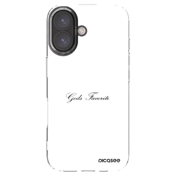 Picasee silikonový průhledný obal pro Apple iPhone 16 - Gods Favorite