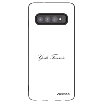 Picasee silikonový černý obal pro Samsung Galaxy S10 G973 - Gods Favorite