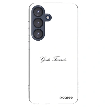 Picasee silikonový průhledný obal pro Samsung Galaxy S25 5G - Gods Favorite