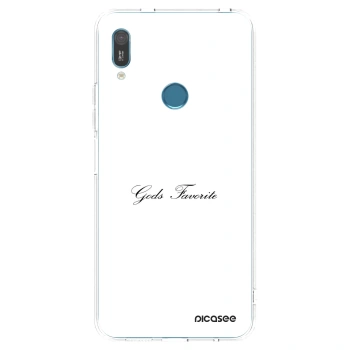 Picasee silikonový průhledný obal pro Huawei Y6 2019 - Gods Favorite