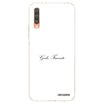 Picasee silikonový průhledný obal pro Samsung Galaxy A70 A705F - Gods Favorite