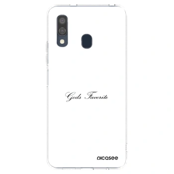 Picasee silikonový průhledný obal pro Samsung Galaxy A40 A405F - Gods Favorite