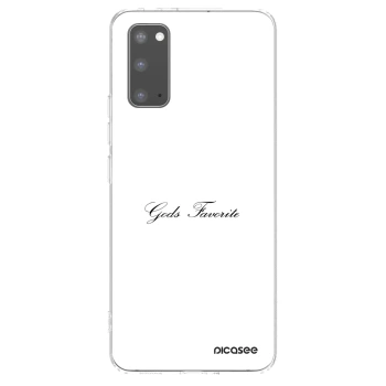 Picasee silikonový průhledný obal pro Samsung Galaxy S20 G980F - Gods Favorite