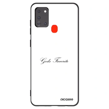 Picasee silikonový černý obal pro Samsung Galaxy A21s - Gods Favorite