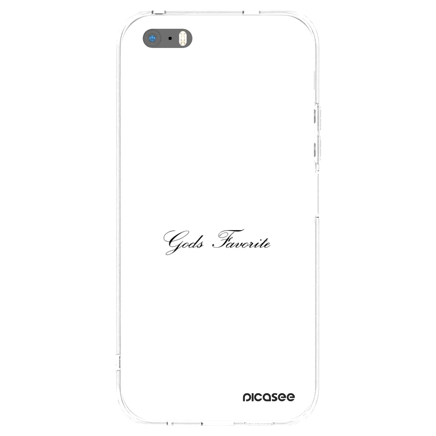 Picasee silikonový průhledný obal pro Apple iPhone 5/5S/SE - Gods Favorite