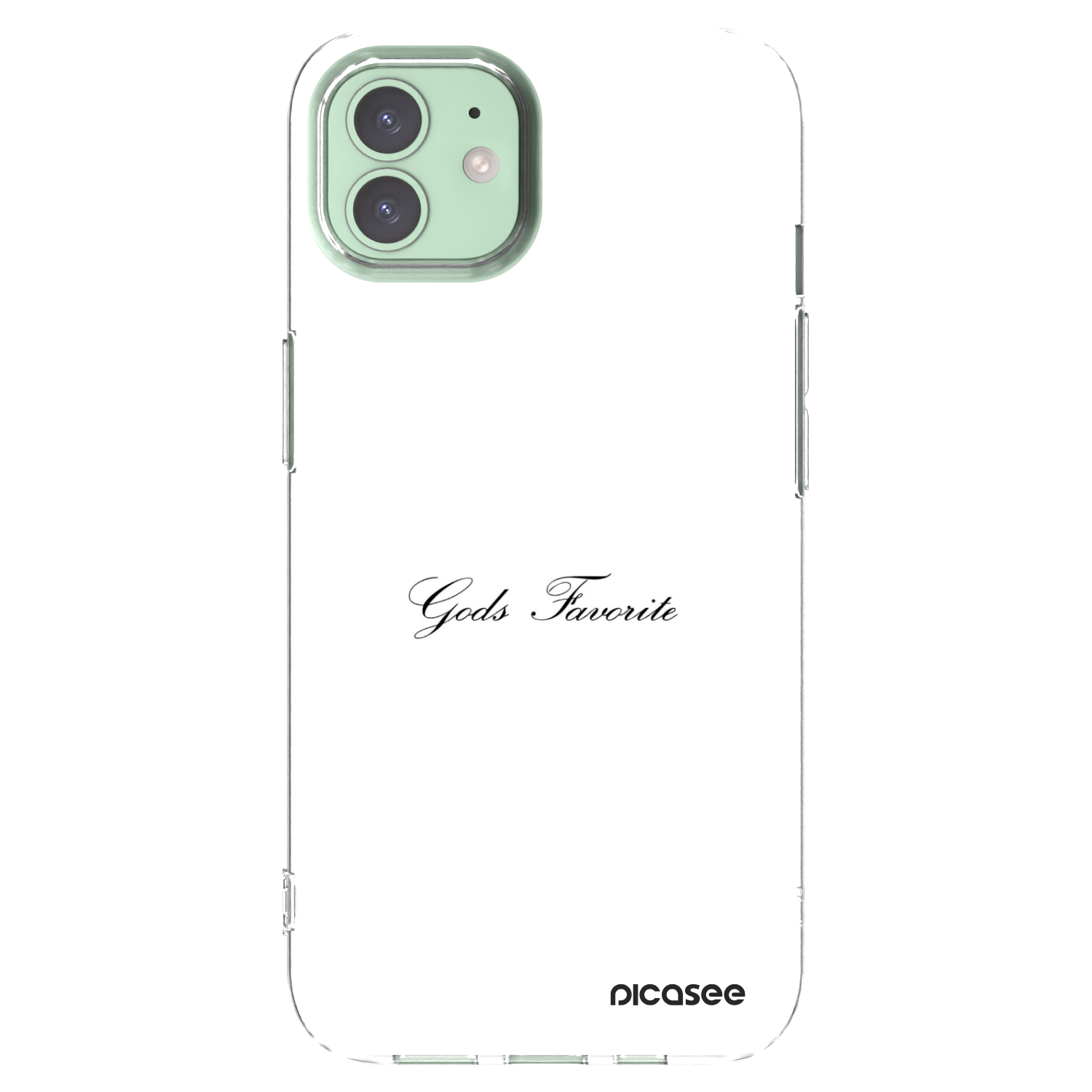 Picasee silikonový průhledný obal pro Apple iPhone 12 - Gods Favorite