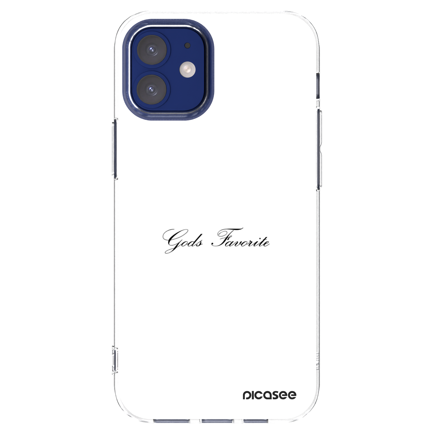 Picasee silikonový průhledný obal pro Apple iPhone 12 mini - Gods Favorite