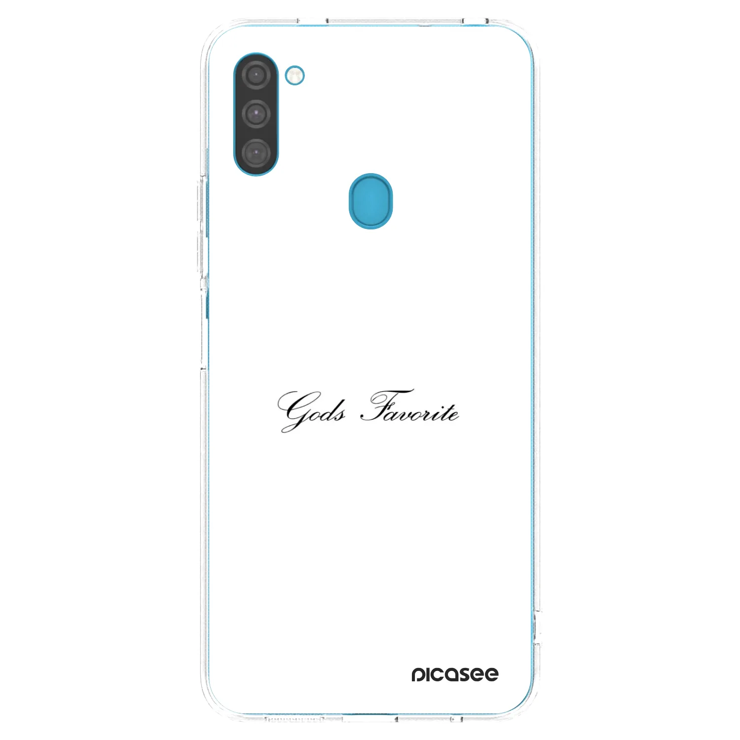 Picasee silikonový průhledný obal pro Samsung Galaxy M11 - Gods Favorite