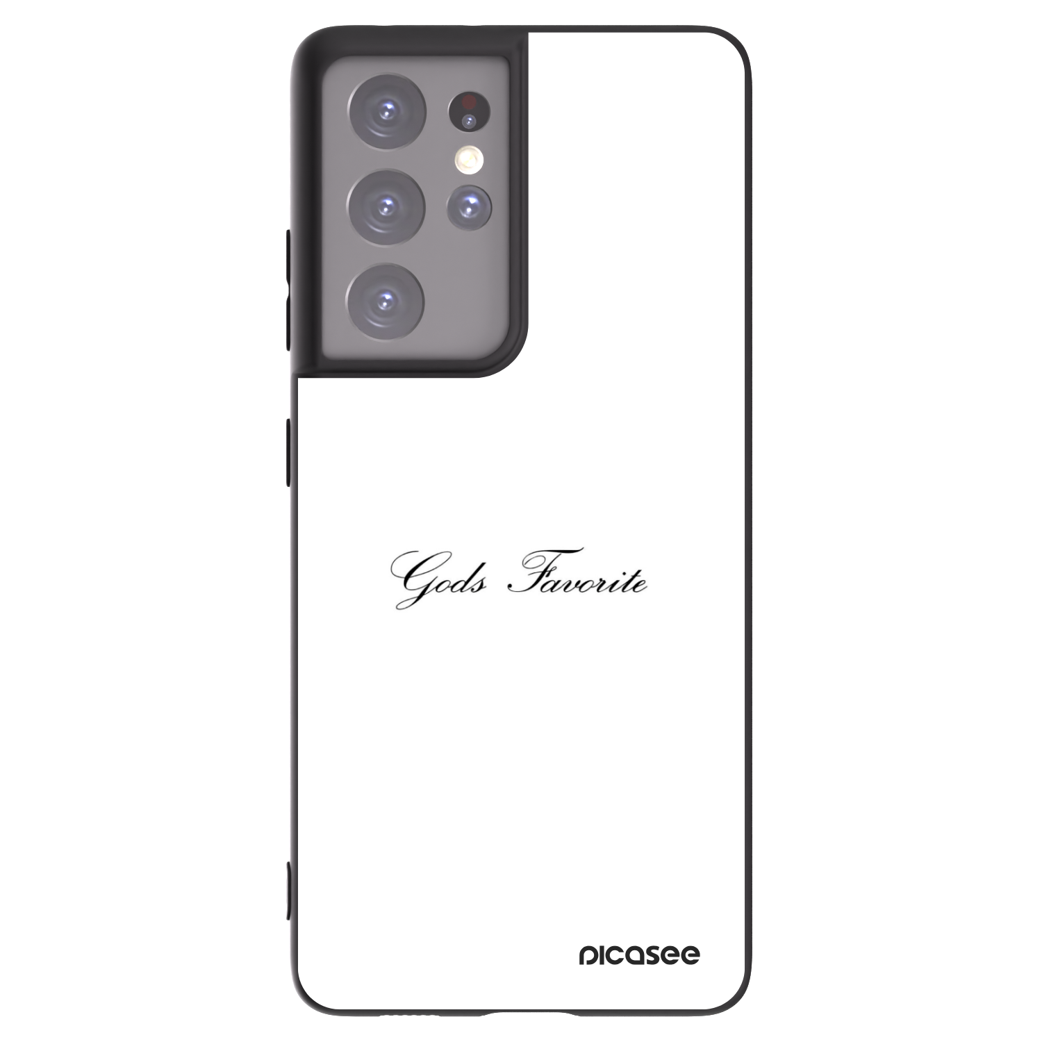 Picasee silikonový černý obal pro Samsung Galaxy S21 Ultra 5G G998B - Gods Favorite