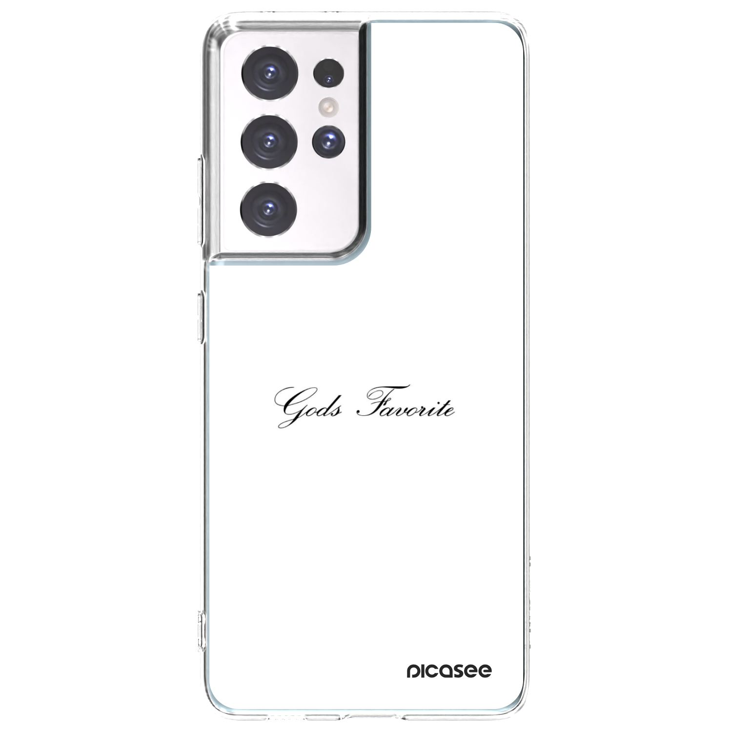 Picasee silikonový průhledný obal pro Samsung Galaxy S21 Ultra 5G G998B - Gods Favorite