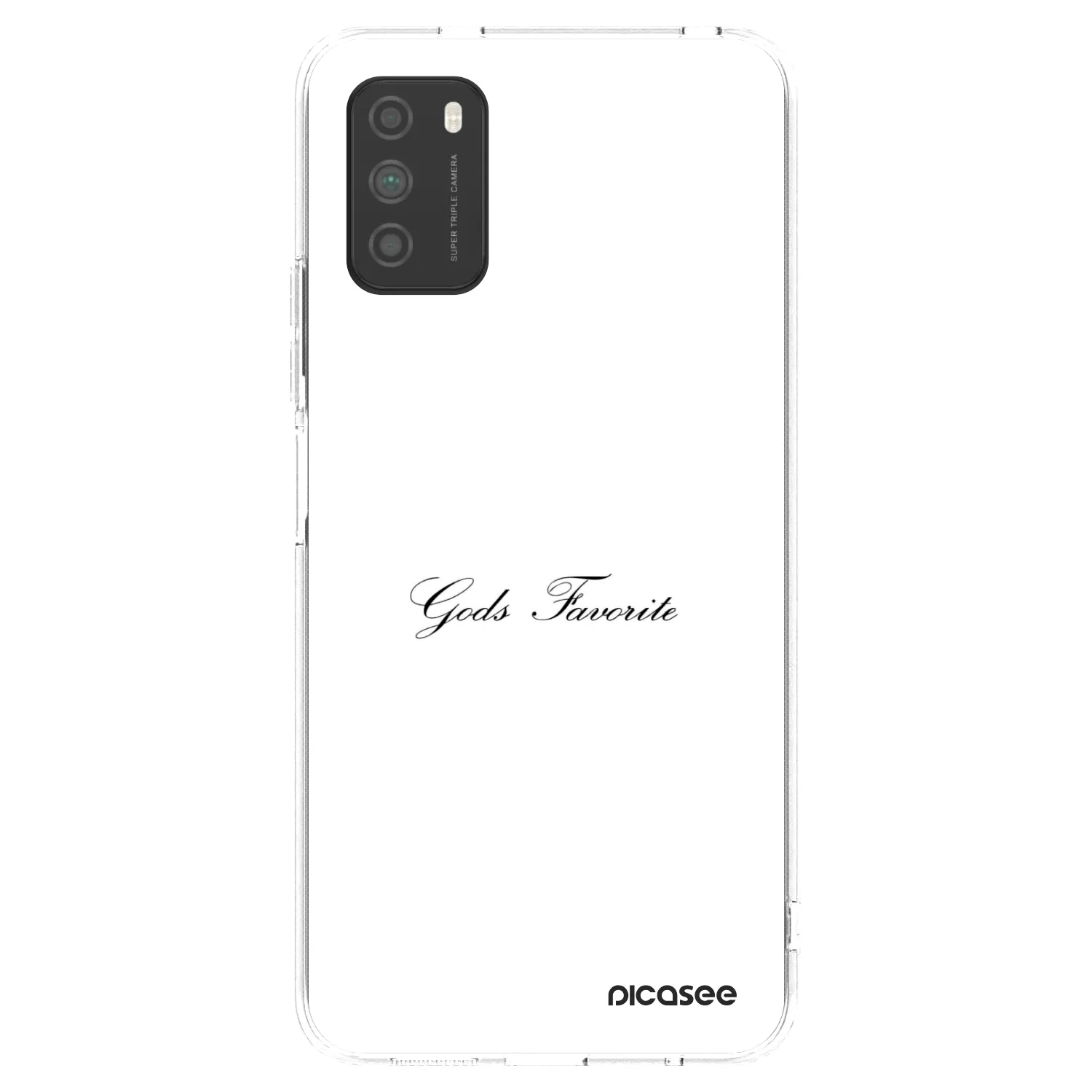 Picasee silikonový průhledný obal pro Xiaomi Poco M3 - Gods Favorite
