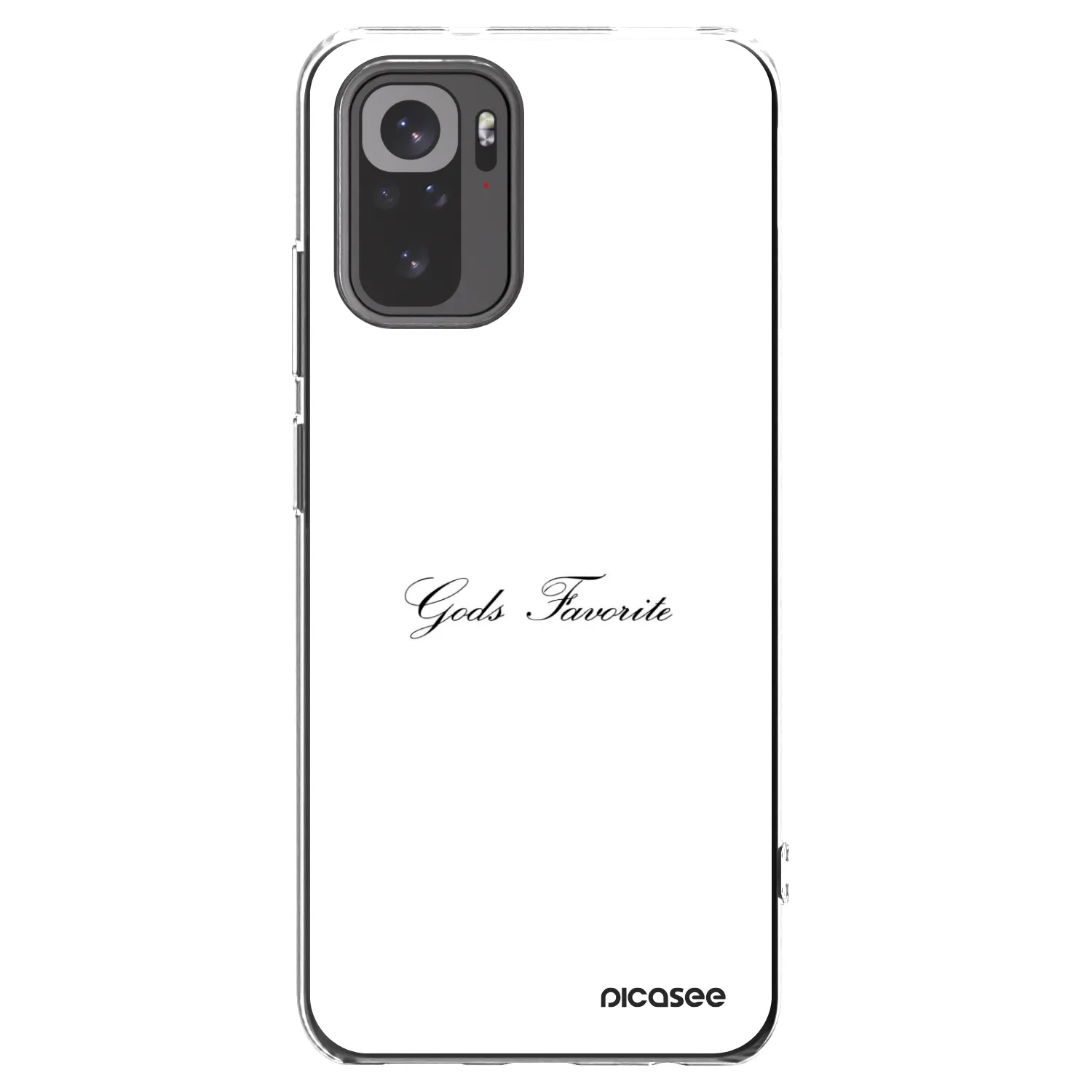 Picasee silikonový průhledný obal pro Xiaomi Redmi Note 10 - Gods Favorite