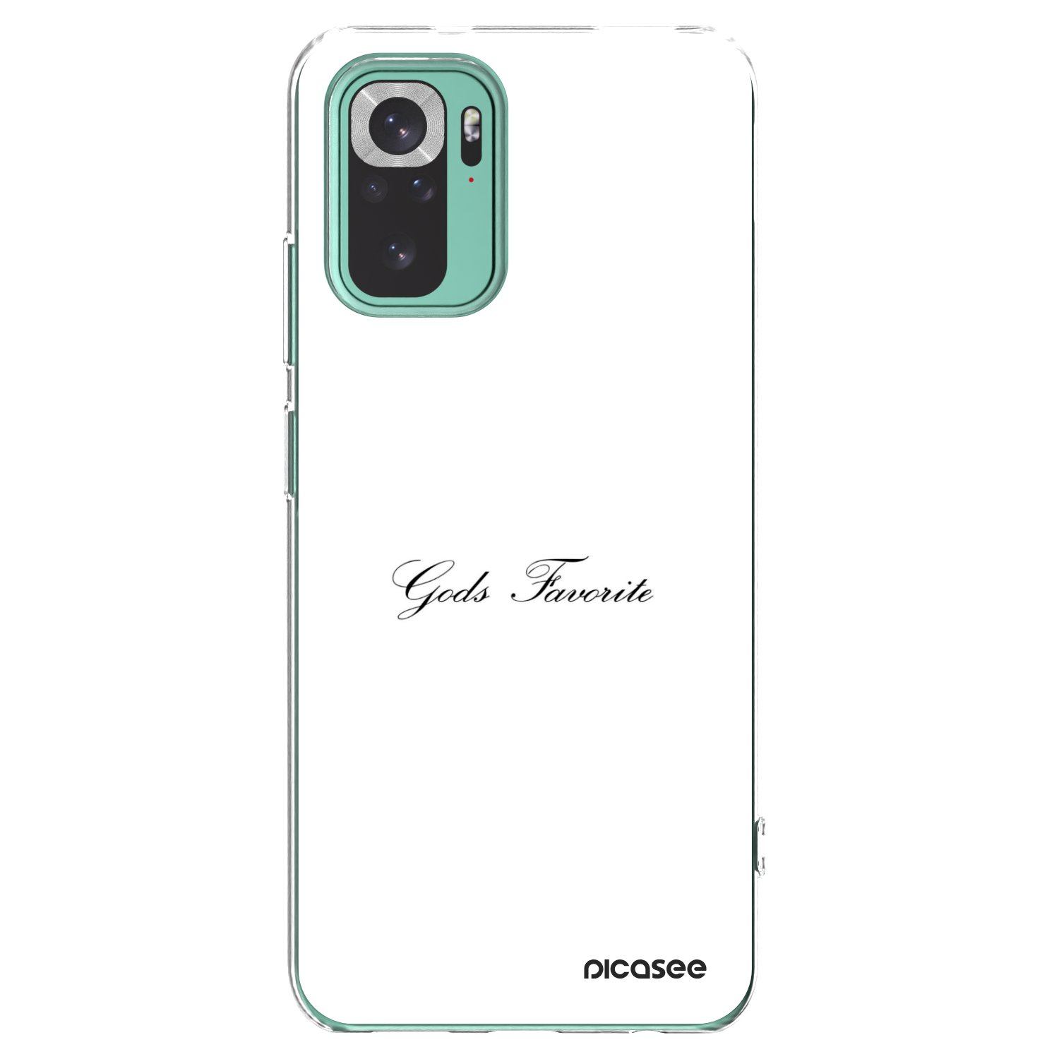 Picasee silikonový průhledný obal pro Xiaomi Redmi Note 10 Pro - Gods Favorite