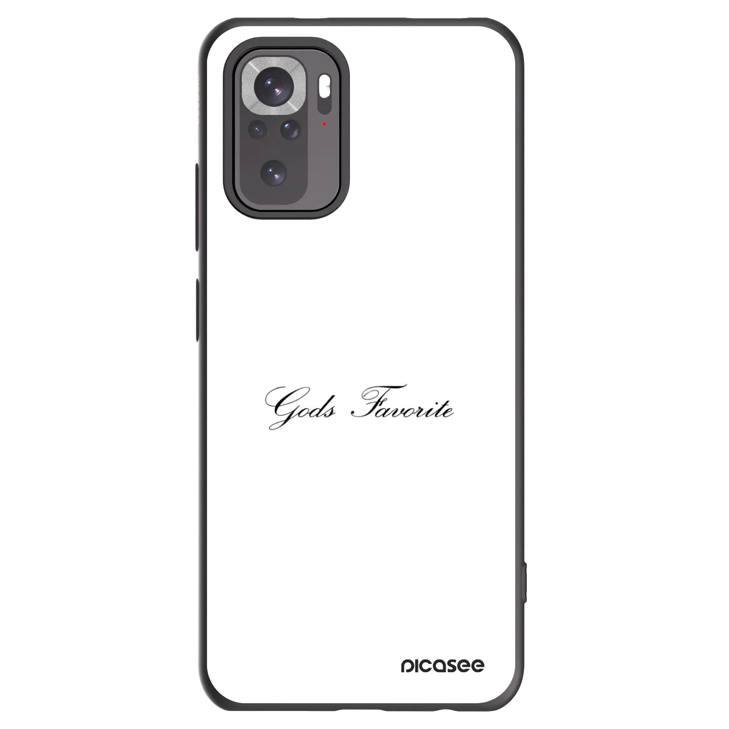 Picasee silikonový černý obal pro Xiaomi Redmi Note 10S - Gods Favorite