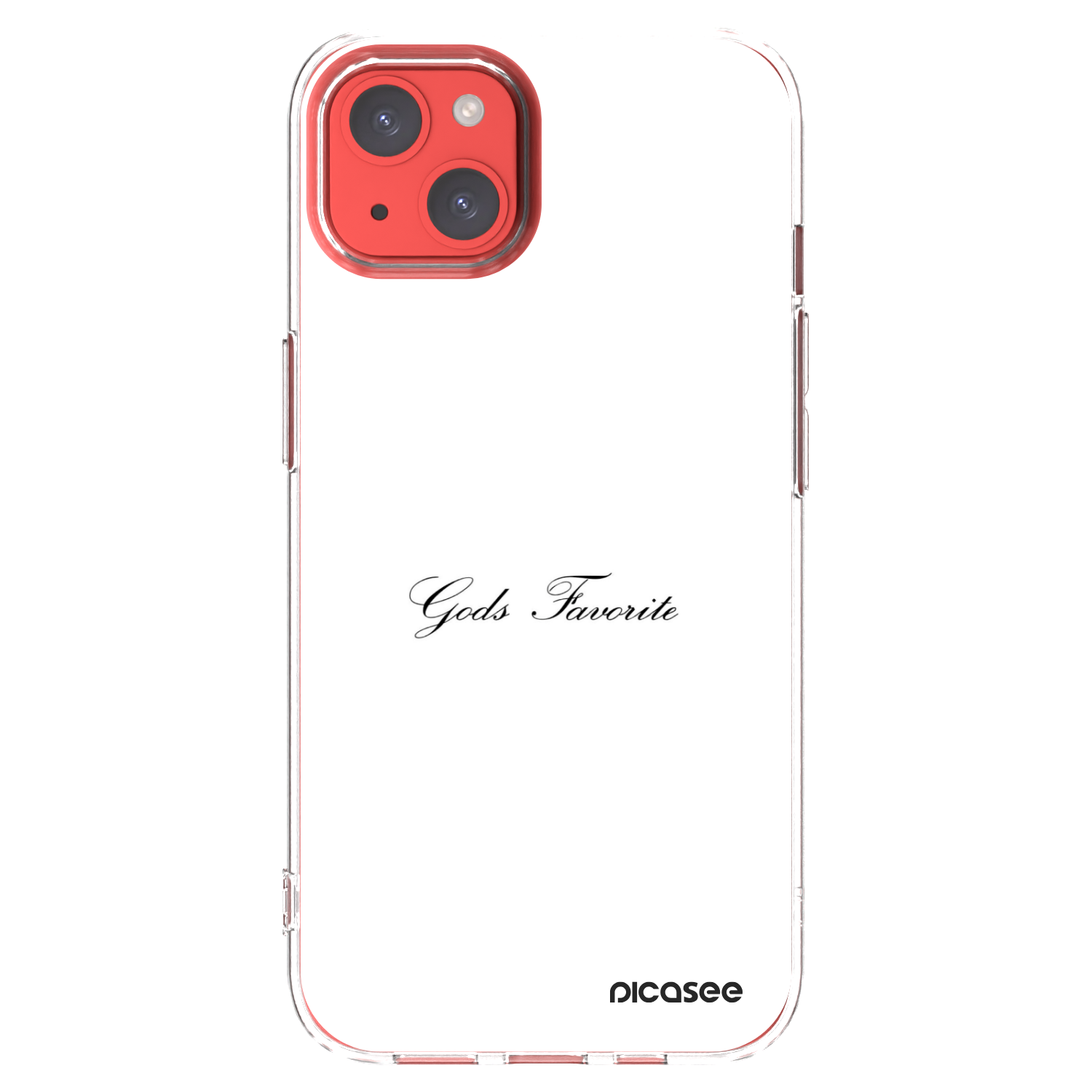 Picasee silikonový průhledný obal pro Apple iPhone 13 - Gods Favorite
