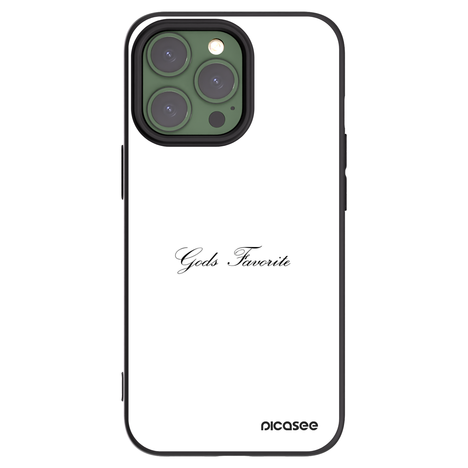 Picasee silikonový černý obal pro Apple iPhone 13 Pro - Gods Favorite