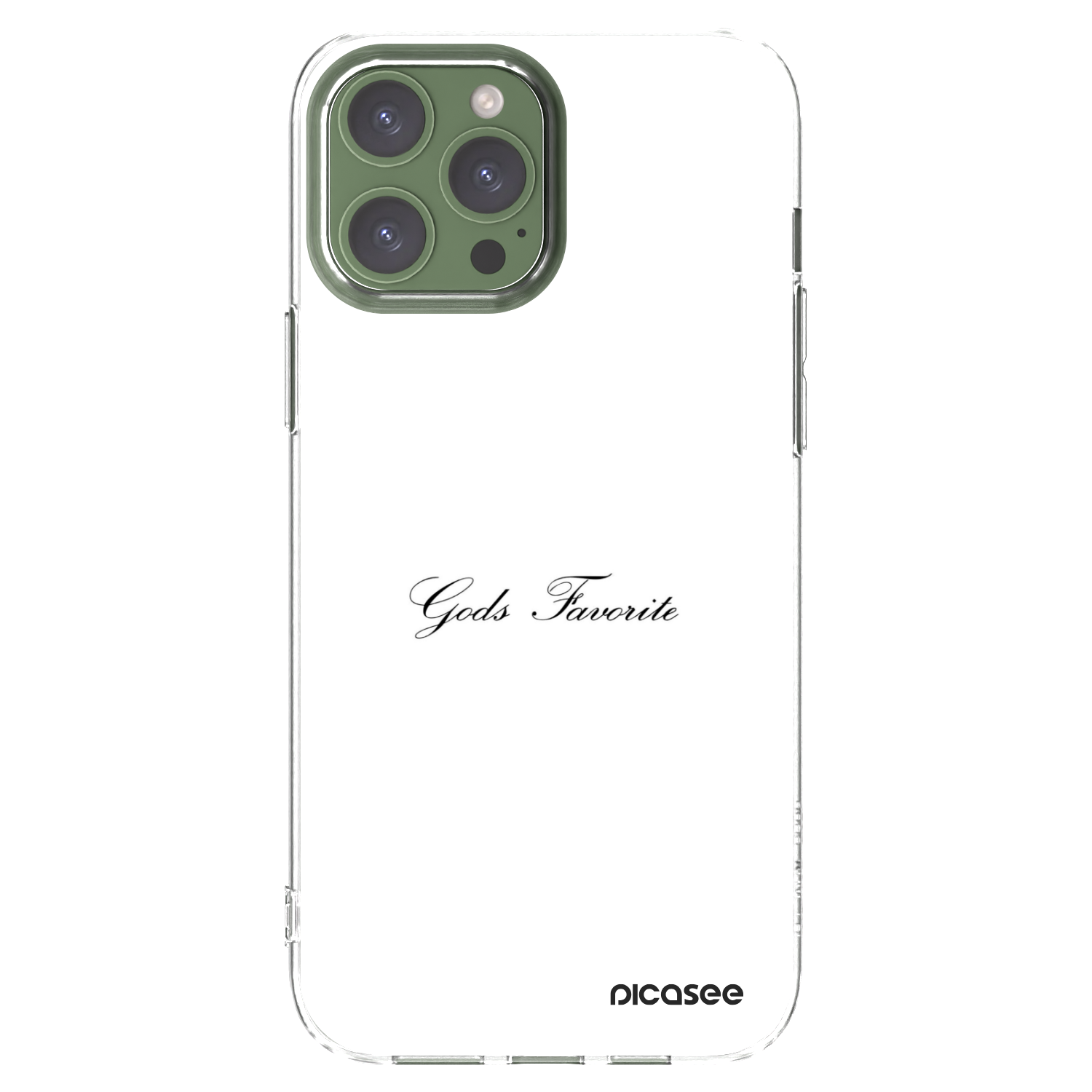 Picasee silikonový průhledný obal pro Apple iPhone 13 Pro Max - Gods Favorite