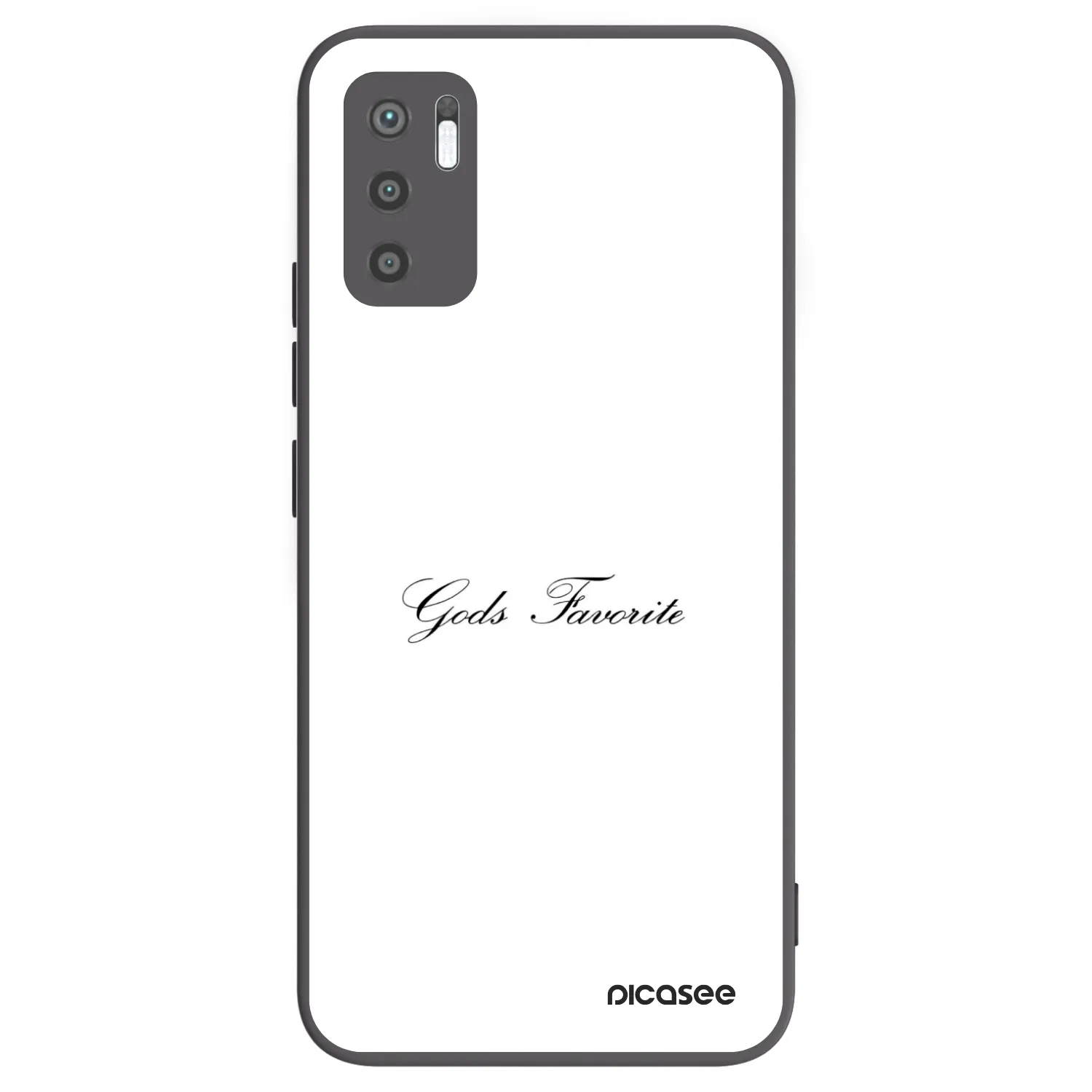 Picasee silikonový černý obal pro Xiaomi Redmi Note 10 5G - Gods Favorite
