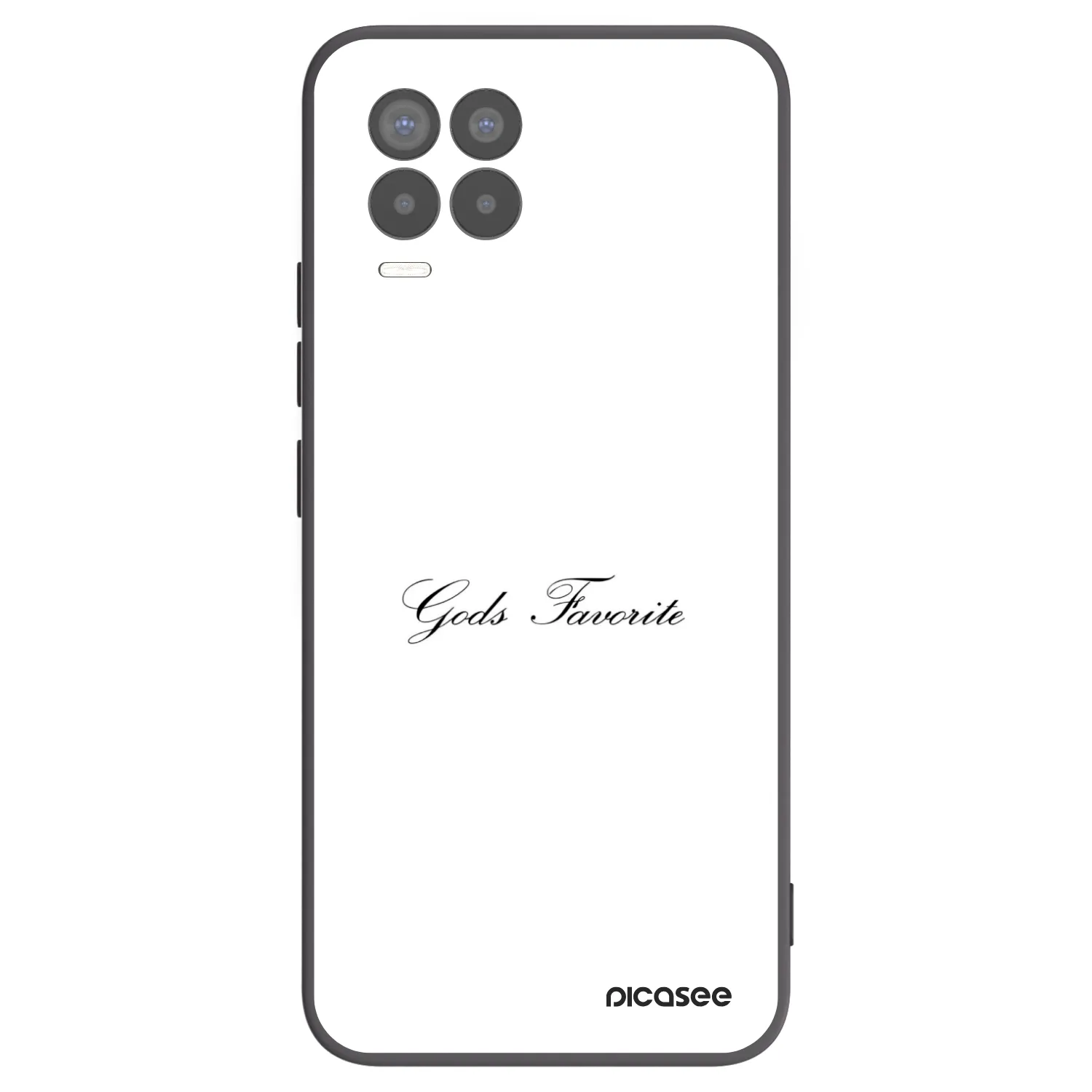 Picasee silikonový černý obal pro Realme 8 Pro - Gods Favorite