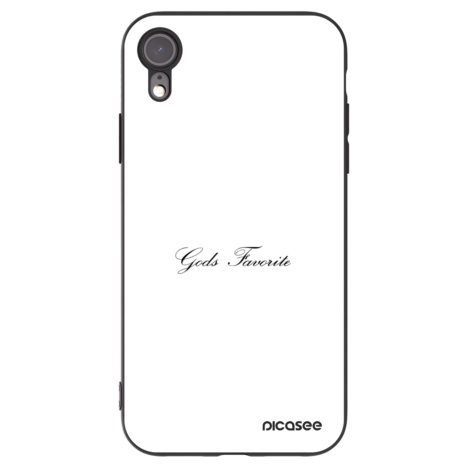 Picasee silikonový černý obal pro Apple iPhone XR - Gods Favorite