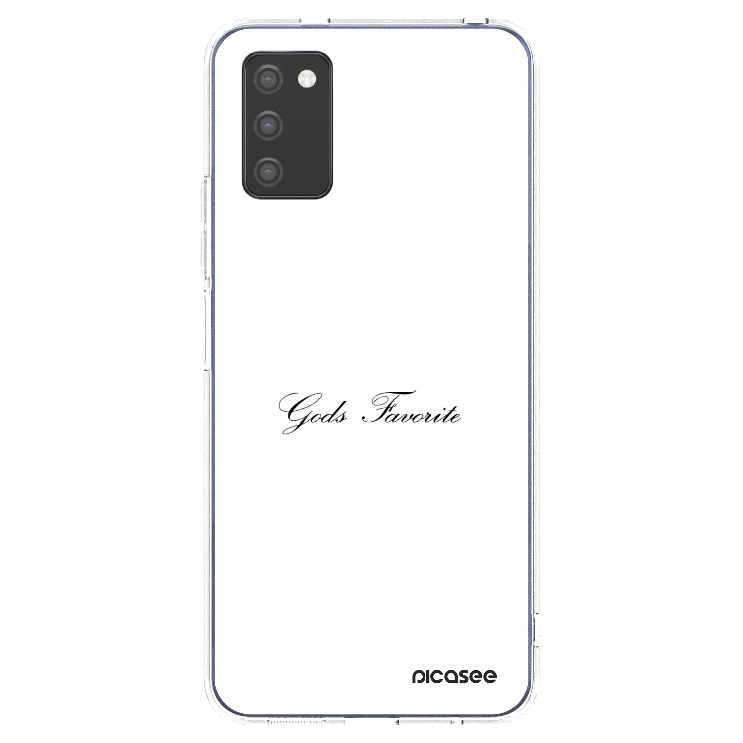 Picasee silikonový průhledný obal pro Samsung Galaxy A02s A025G - Gods Favorite