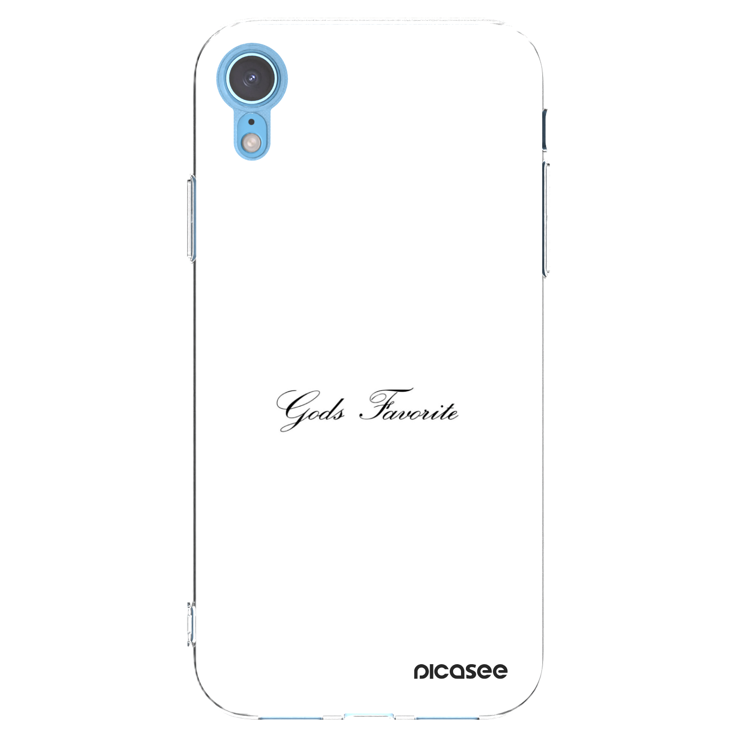 Picasee silikonový průhledný obal pro Apple iPhone XR - Gods Favorite