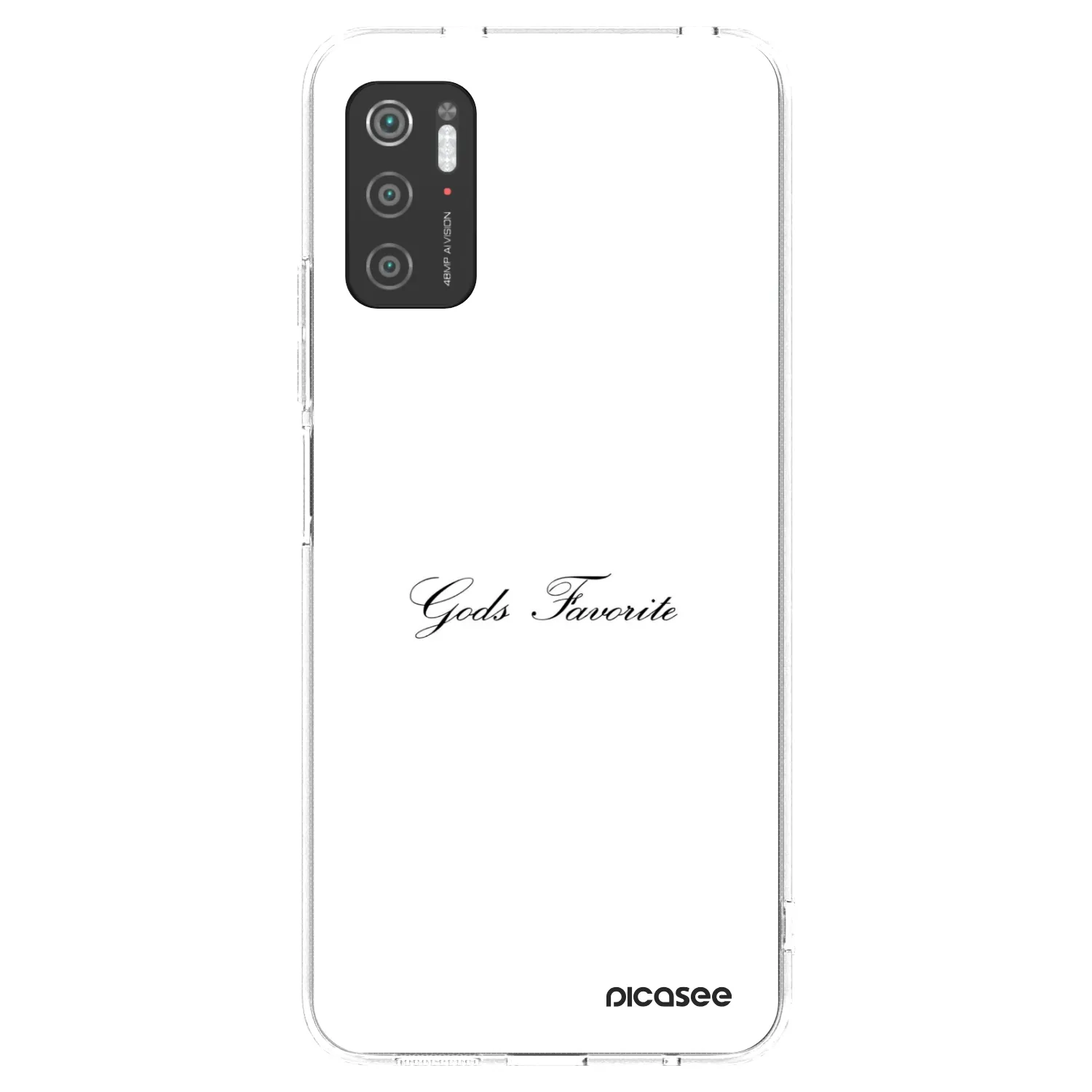Picasee silikonový průhledný obal pro Xiaomi Poco M3 Pro 5G - Gods Favorite