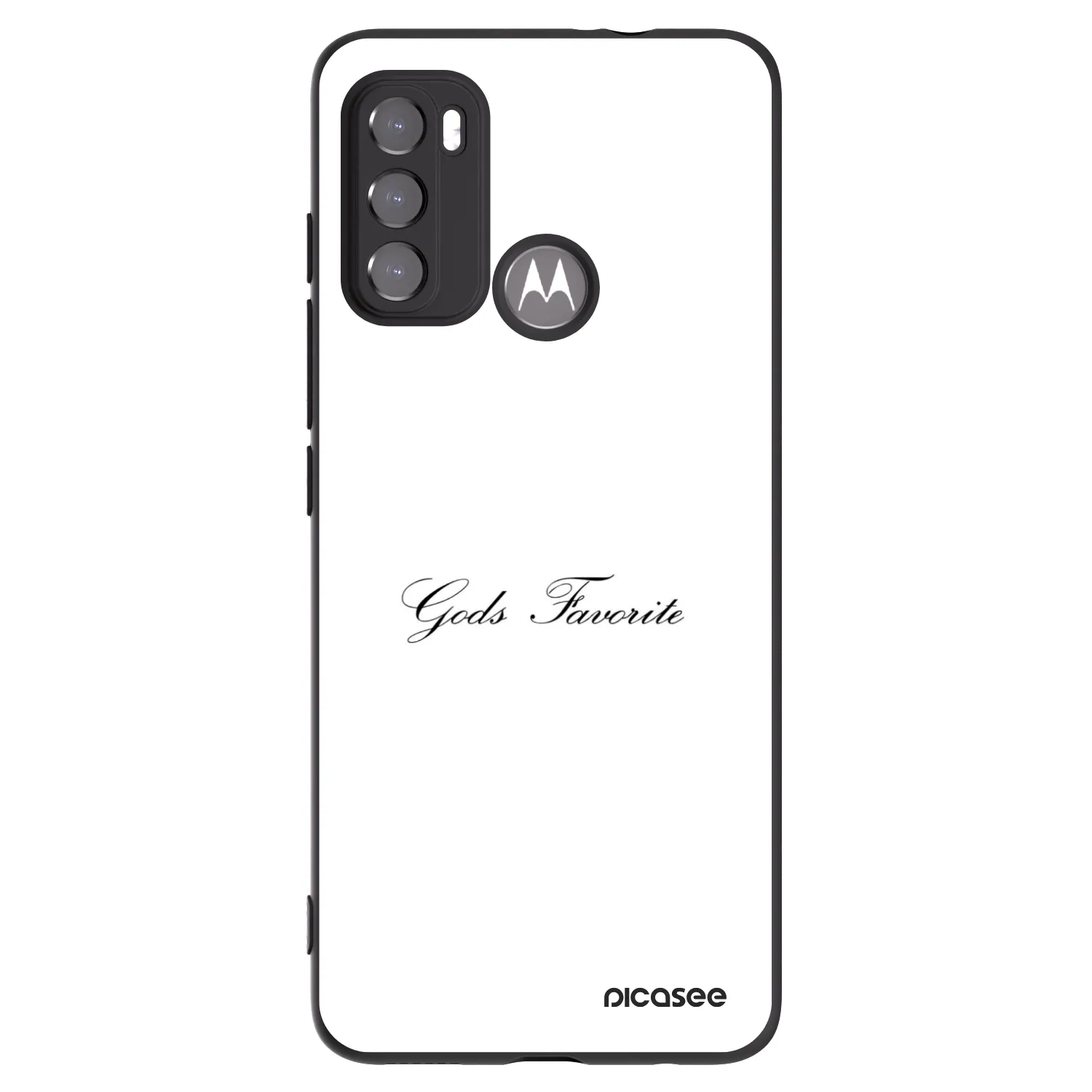 Picasee silikonový černý obal pro Motorola Moto G60 - Gods Favorite