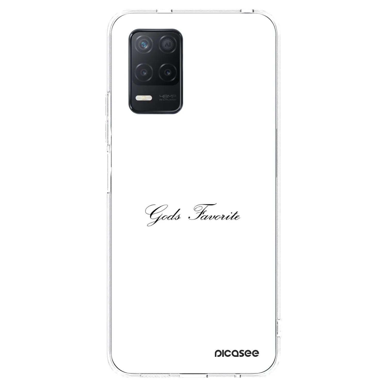 Picasee silikonový průhledný obal pro Realme 8 5G - Gods Favorite