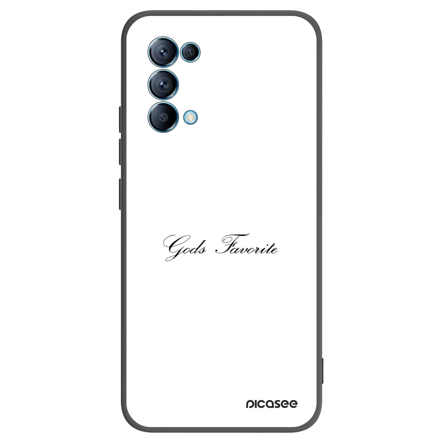 Picasee silikonový černý obal pro OPPO Reno 5 5G - Gods Favorite