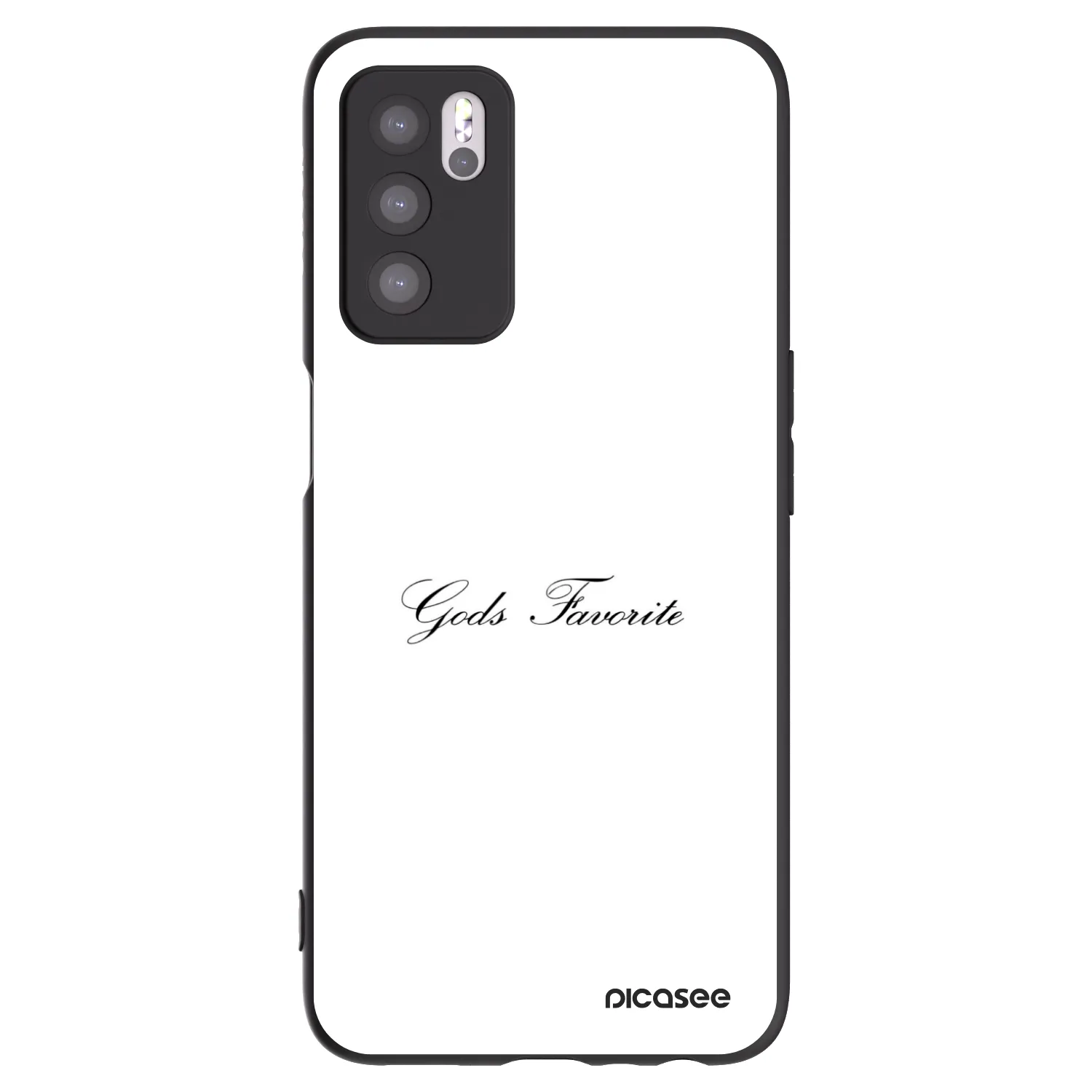 Picasee silikonový černý obal pro OPPO A16s - Gods Favorite