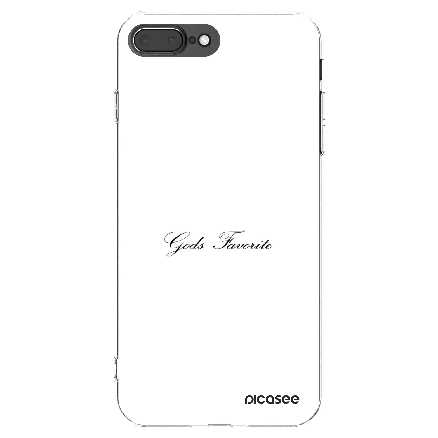 Picasee silikonový průhledný obal pro Apple iPhone 8 Plus - Gods Favorite